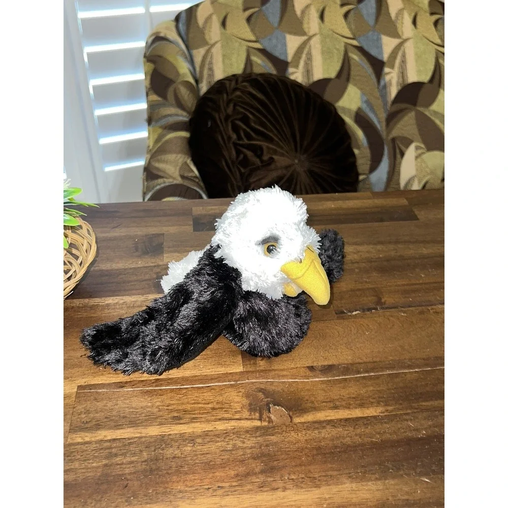 Folkmanis Little Eagle American Bald Eagle Hand Puppet Plush Bird 6